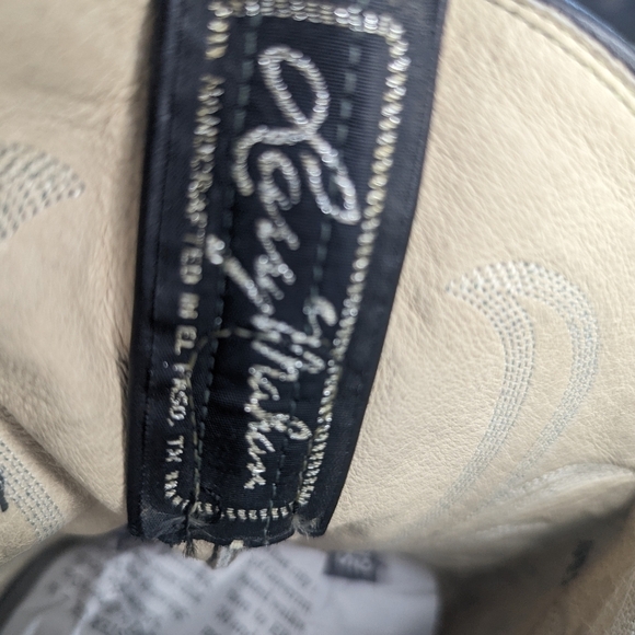 Larry Mahan boots men's size 7M Exotic Genuine Green Teju Lizard Classic Western - Picture 11 of 13